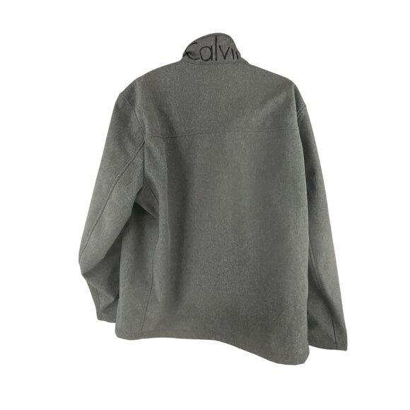 Calvin Klein Men's Classic Soft Shell Water Resistant Jacket Size L Gray Neutral - Picture 5 of 10